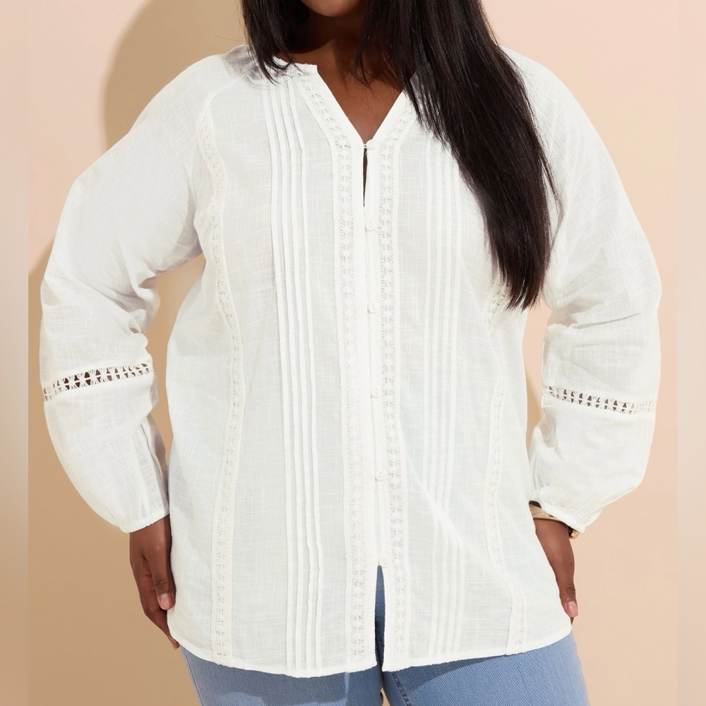 Evan’s UK 100% cotton tunic blouse